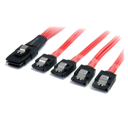 STARTECH.COM 1m SAS Cable - SFF-8087 to 4x Latching SATA SAS8087S4100